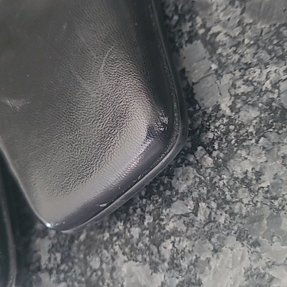 Nine West Leather Ankle Strap Square Toe Heels - Size 6 - Picture 12 of 15